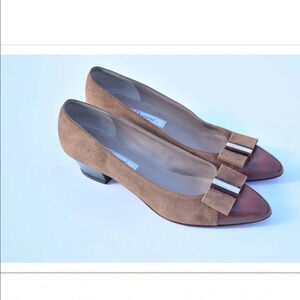 Rangoni suede low heels